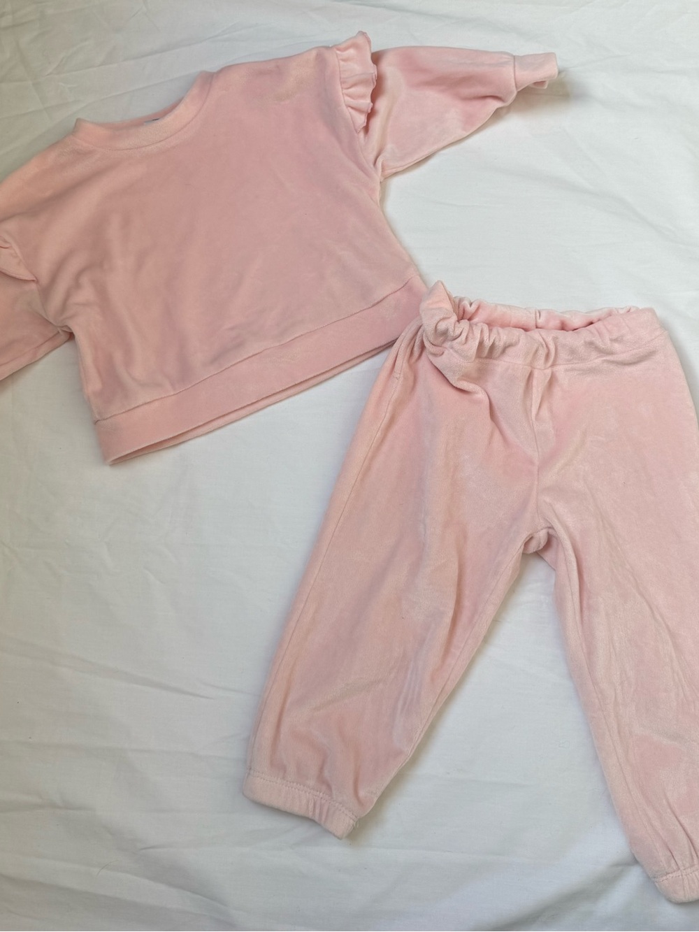 Carter's Light Pink Velour Sweatshirt & Jogger Set